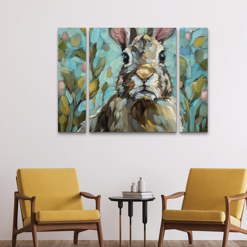 Ensemble de 3 panneaux d'art mural - "Good Luck" par Andrea Lavery 