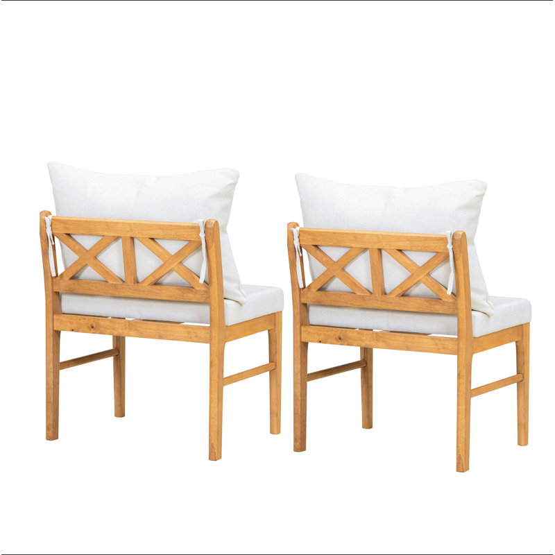 Ensemble de 2 chaises de ferme moderne