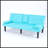 67-Inch PVC Multi-Functional Sofa Bed-1732324395