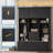 Modern Hall Tree with Coat Rack,6 Drawers,3 Cabinets,and Bench-1664650721