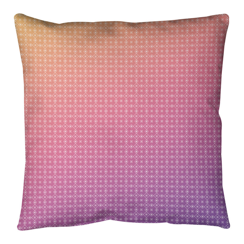 Coussin de sol Katelyn Elizabeth, 28 po x 28 po, Mauve / Jaune