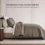 Ensemble de courtepointe en satin de coton Modern Windowpane, couvre-lit 100% coton prélavé, ensemble de literie légère 3 pièces avec 2 taies décoratives pour toutes les saisons-124542139-124542142