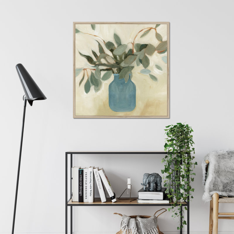 Arrangement II by Emma Scarvey - Painting, 80cm H x 80cm W, Natural Wood Framed Paper Print