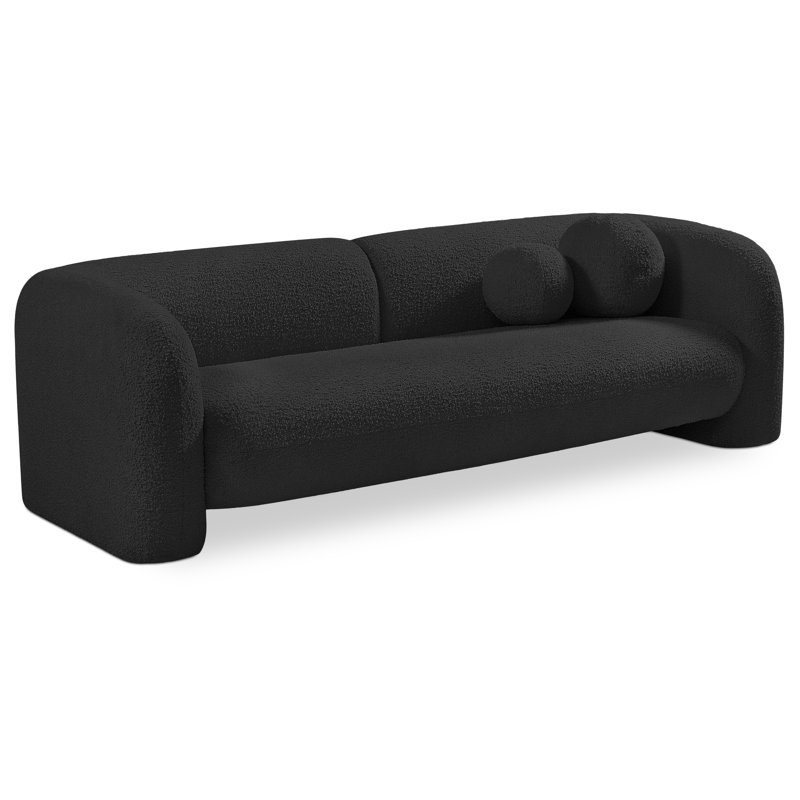 Emory 89" Sofa, Grey Boucle Fabric