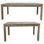 Table de salle à manger Gracie Oaks Saunders Bois d'acacia brun | Sièges extensibles 6, 8