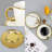 3.4oz Embossed Ceramic Cup and Saucer (Large Diamond Pattern)