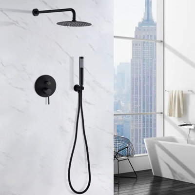 Thermostatic Complete Shower System with Rough in-Valve