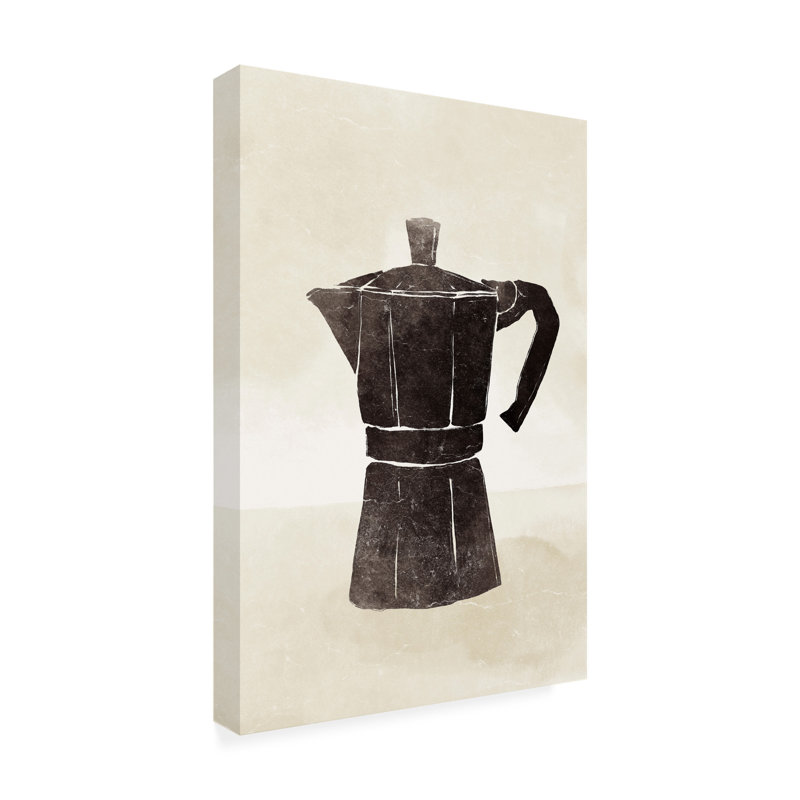 Un cafecito sur toile par Yuyu Pont, H 32 po x l 22 po x P 2 po