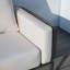 Canapé d'extérieur 3 places en aluminium avec coussins