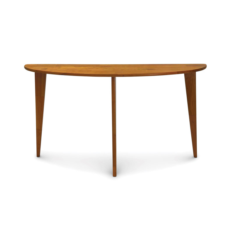 Sage Demilune Sofa Table With Wood Legs