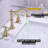 Widespread 2-handle Bathroom Faucet with Drain Assembly