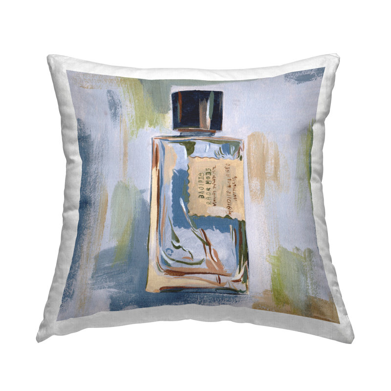 Coussin décoratif imprimé "Paint Streak Perfume" par Melissa Wang