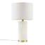 Lampe à base sophistiquée en verre texturé et or pour des espaces de vie élégants