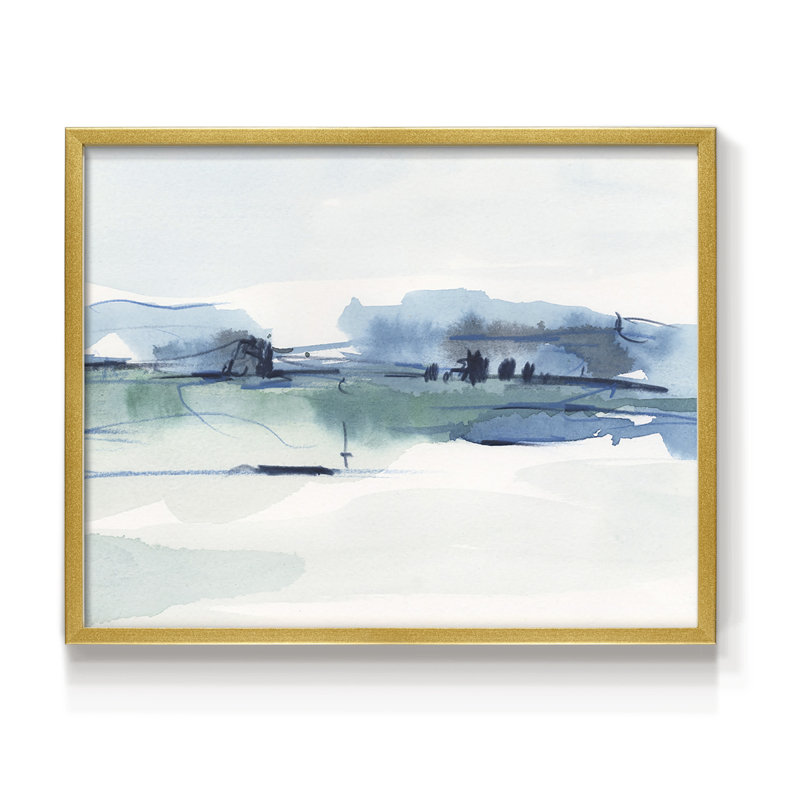 Ultramarine Vista II - Reproduction encadrée - Restickable, H 11 po x l 14 po