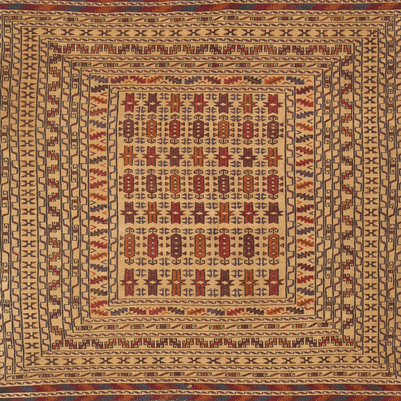 Southwestern Indoor Rug, Square 6'