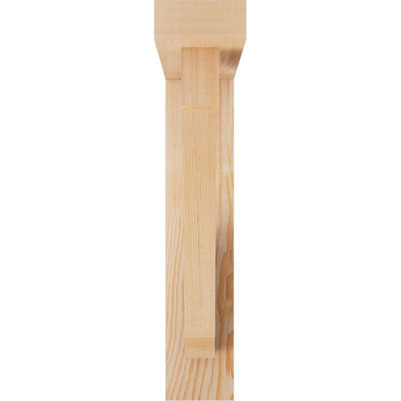 Support de bloc impérial avec entretoise décalée, 18 po x 18 po, Sapin Douglas de l 3 1/2 (lisse)