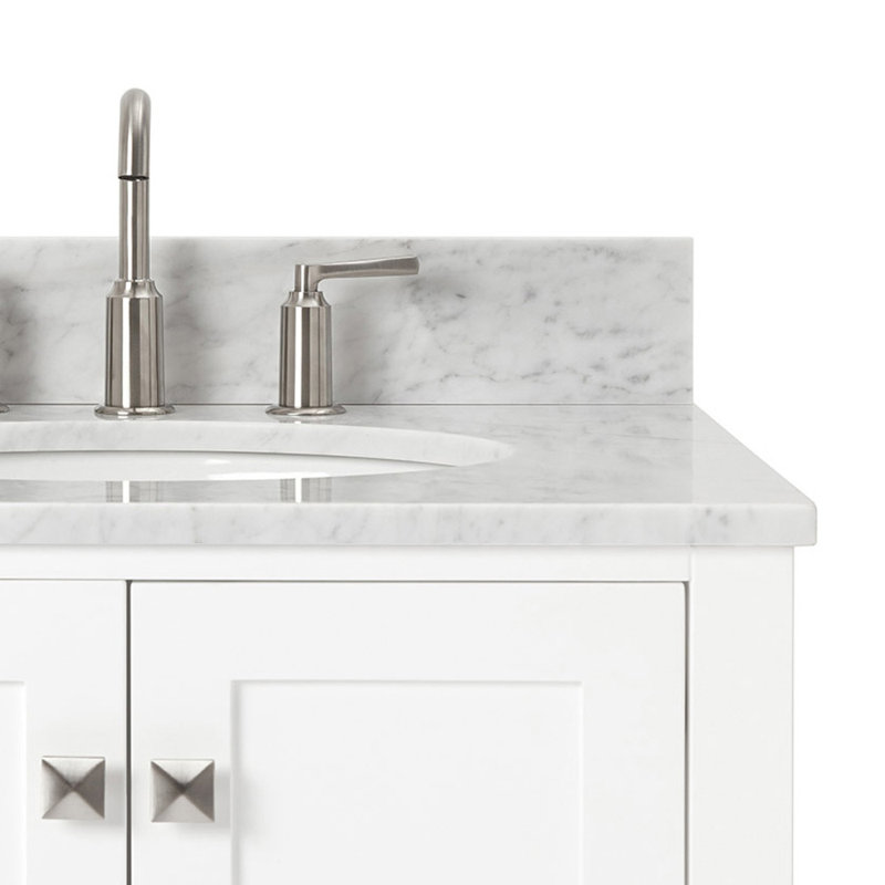 Ensemble de meuble-lavabo simple 37 po Flynt, Blanc