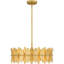 Katinia 4-Light Gold Leaf Pendant Light