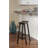 Saddle Counter Stool with Solid Wood Frame-41670278