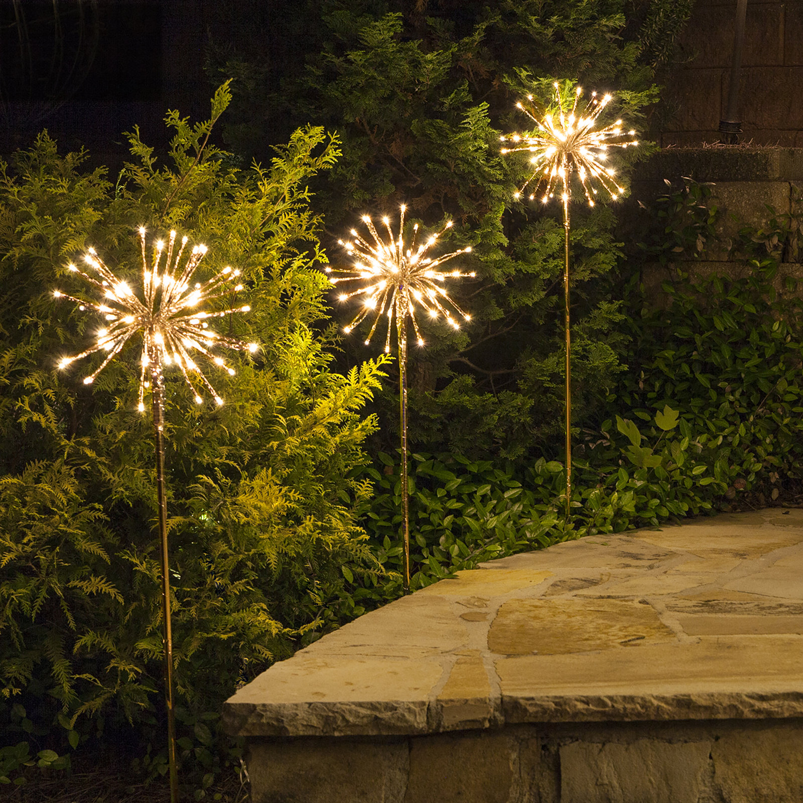 40" Starburst LED Lighted Tree, Gold/Warm White
