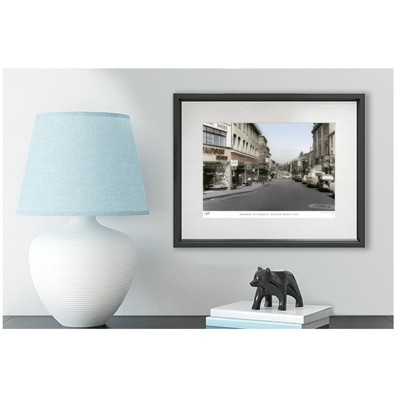 Barrow-in-Furness, Dalton Road C1955 by Francis Frith - Single Picture Frame Print, 28cm H x 36cm W x 2.3cm D