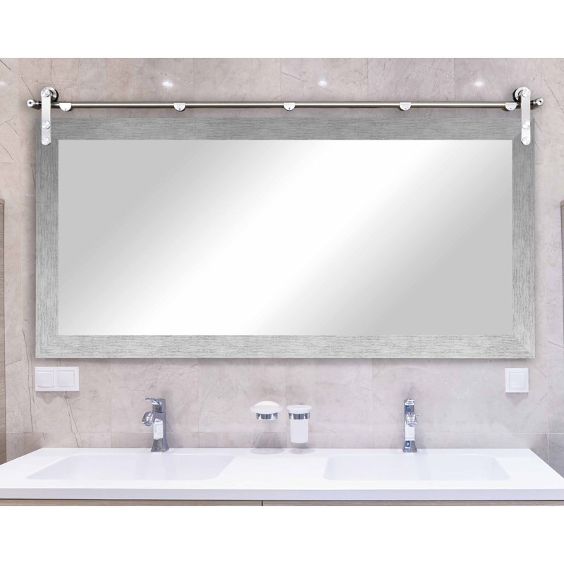 Neace Engineered Wood Flat Mirror, 30.5" x 63.5"