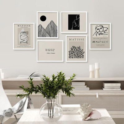 Dark Mountain by Henri Matisse - 6 Piece Single Picture Frame Print Set