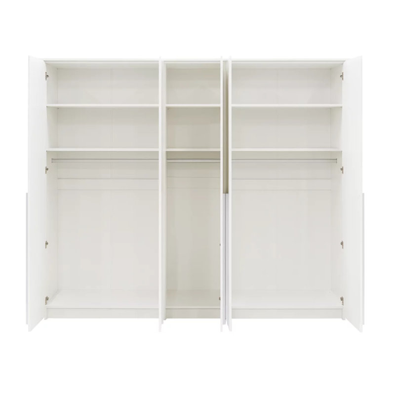 Manufactured Wood Wardrobe, White