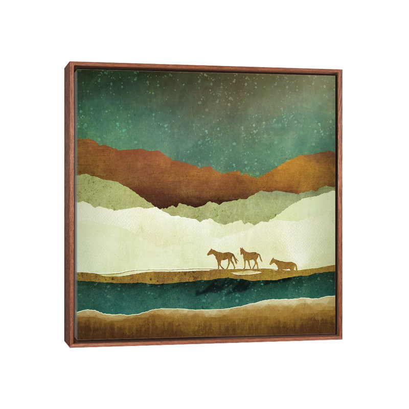 Stary Range - Print, Brown Floater Framed, 37" H x 37" W x 1.5" D