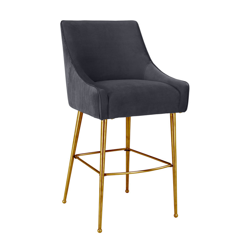 Tabouret de bar et de comptoir Simmon, Tabouret de comptoir (siège d'une hauteur de 24,4, Gris