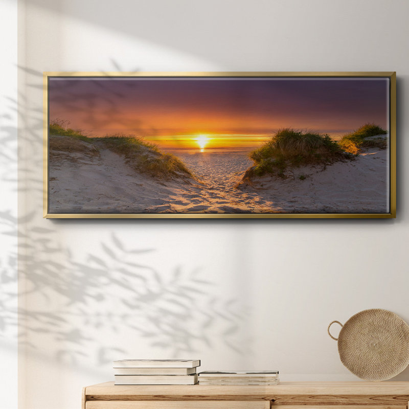 Path to Happiness- Framed Canvas, 24" H x 60" W