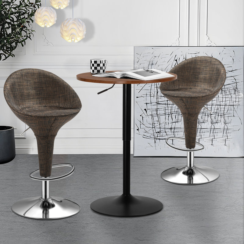 Ensemble de salle à manger 3 pièces, H 36 po x L 23,5 po x l 23,5 po, Rouge