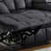 Roddickton 55.9"W Modern 2-Seater Overstuffed Premium Faux Leather Manual Reclining Loveseat With Deep Tufting, Cup Holders, And Armrest Storage (Set Of 2)