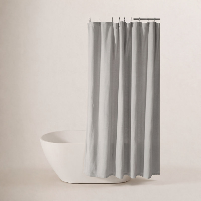 Rideau de douche Waffle, Gris