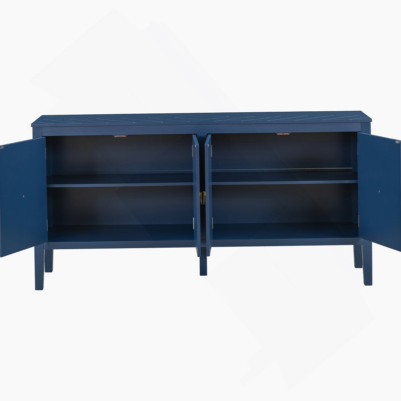 Accent Cabinet, Navy Blue