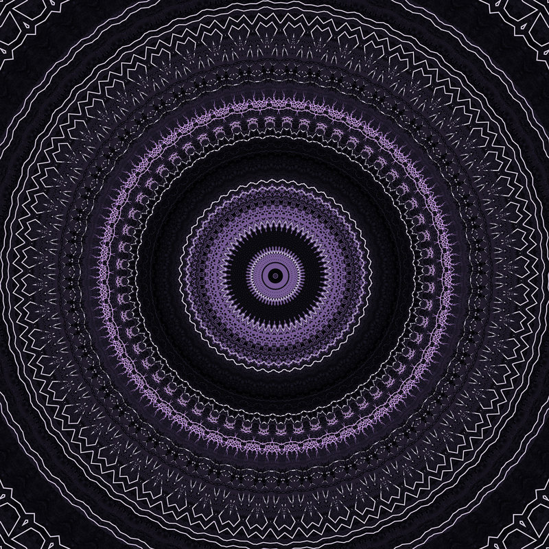 Mandala bohémien royal, H 12 po x l 12 po