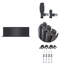 iBathUK Princia Horizontal Double Oval Panel Radiator Angled Valve-624311153-624311152
