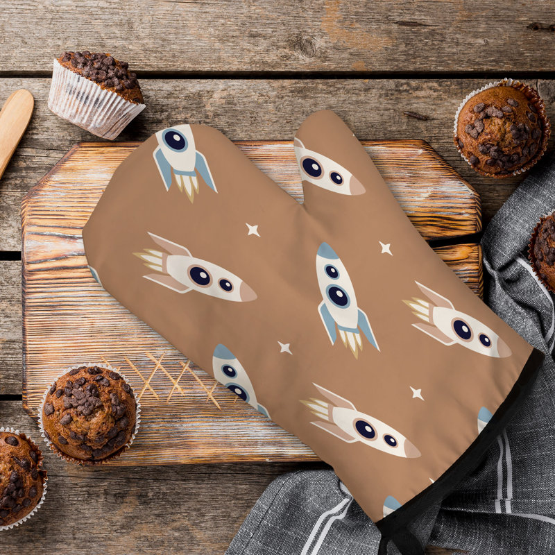 Dino Starscape Oven Mitt Cotton Twill