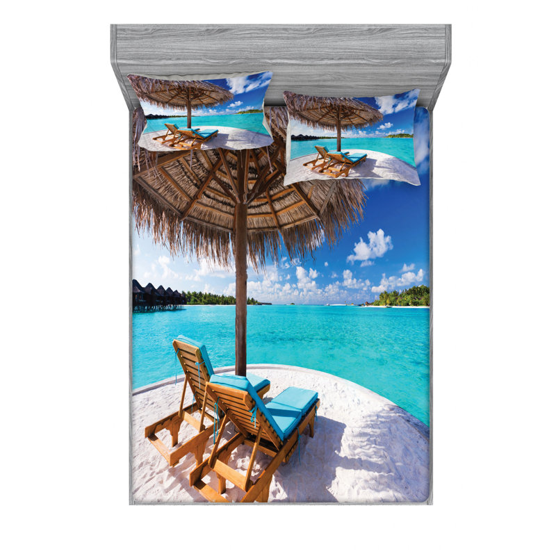 Microfiber Sheet Set, Queen Sheet Set with Fitted Sheet