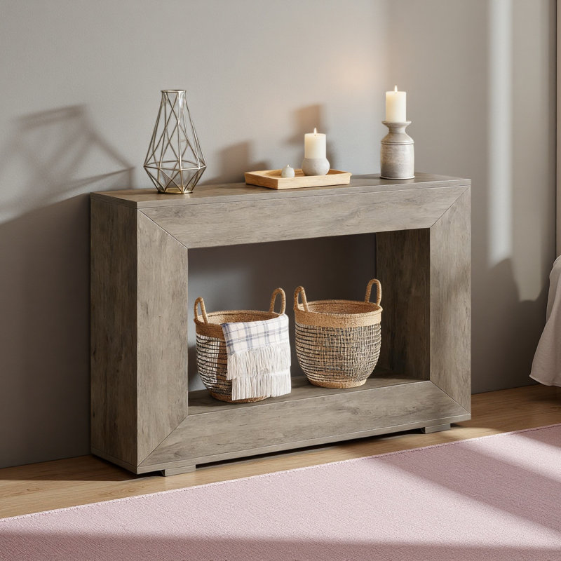 Entryway Sofa Table,Wood Side Table,Console Table, Gray