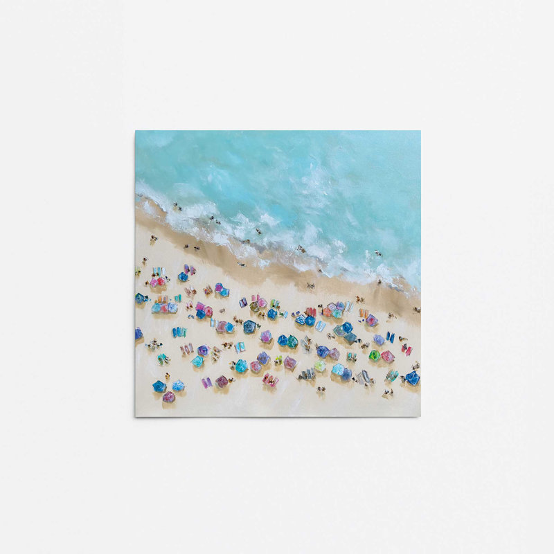 «Summer Crowd», reproduction d'art, H 12 po x l 12 po