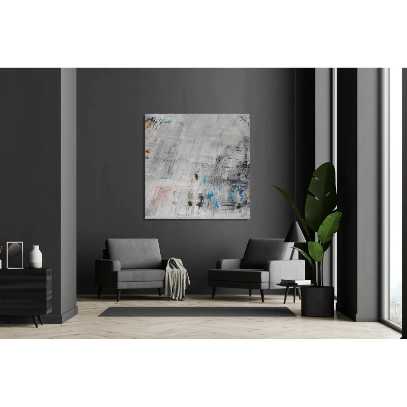 Hexy - Reproduction d'art sur toile, H 48 po x l 48 po x P 1,75 po, Toile encadrée noire