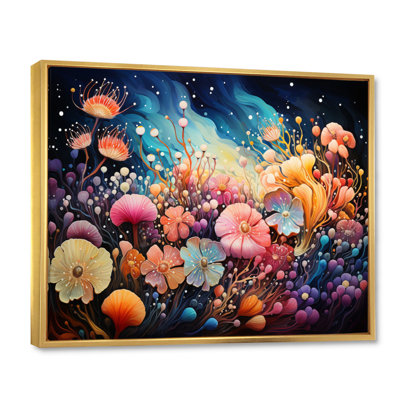 " Colorful Marine Animals Harmony II " Mixed Media Print