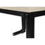 Table d'ordinateur réglable pour bureau à domicile, longueur 48 po, stratifié taupe avec métal noir, bureau d'apparence moderne pour la maison, table pratique beige-1708356630