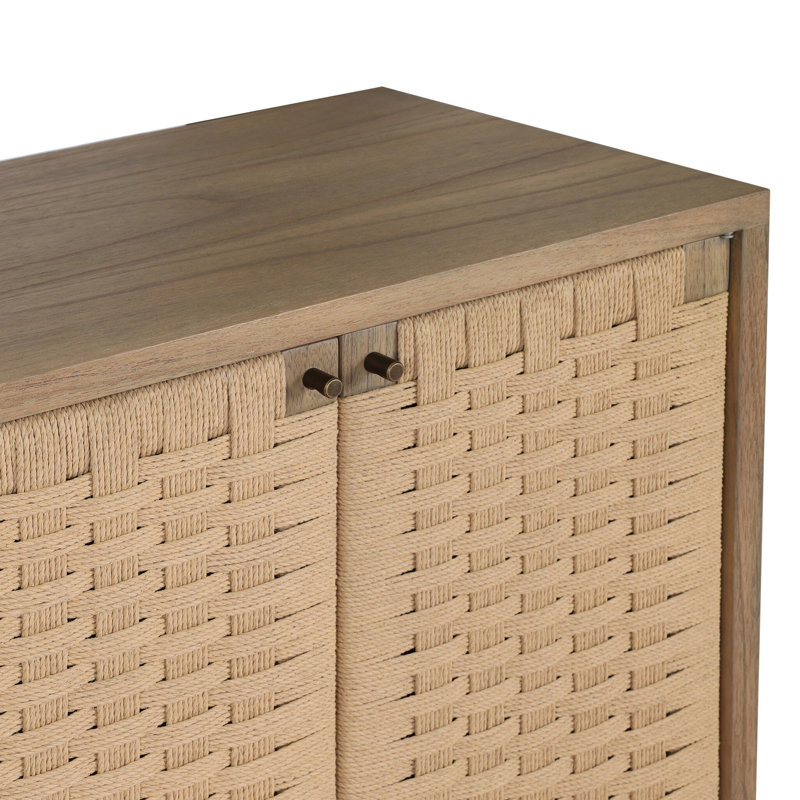 Macklin 82 in. W Sideboard, Sandy Mindi Veneer