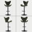360° Swivel Upholstered Adjustable Height Bar Stools Counter Bar Stools with Sturdy Metal Frame -1932988438
