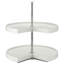 Rev-A-Shelf Lazy Susan à deux tablettes en polymère, amande-130669241-130669242