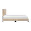 Lit plateforme en tissu d'ameublement en velours brun avec tête de lit ajustable et option-1831586416-1831586419