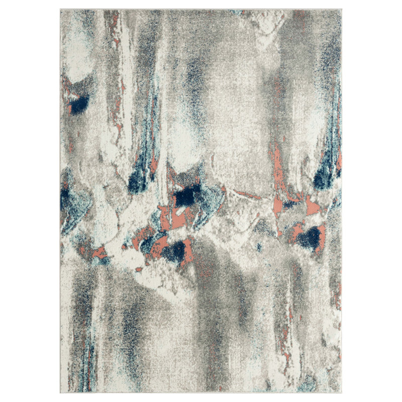 Tapis gris / bleu Abani Rugs Nedret, Rectangle 5 pi 3 po x 7 pi 6 po