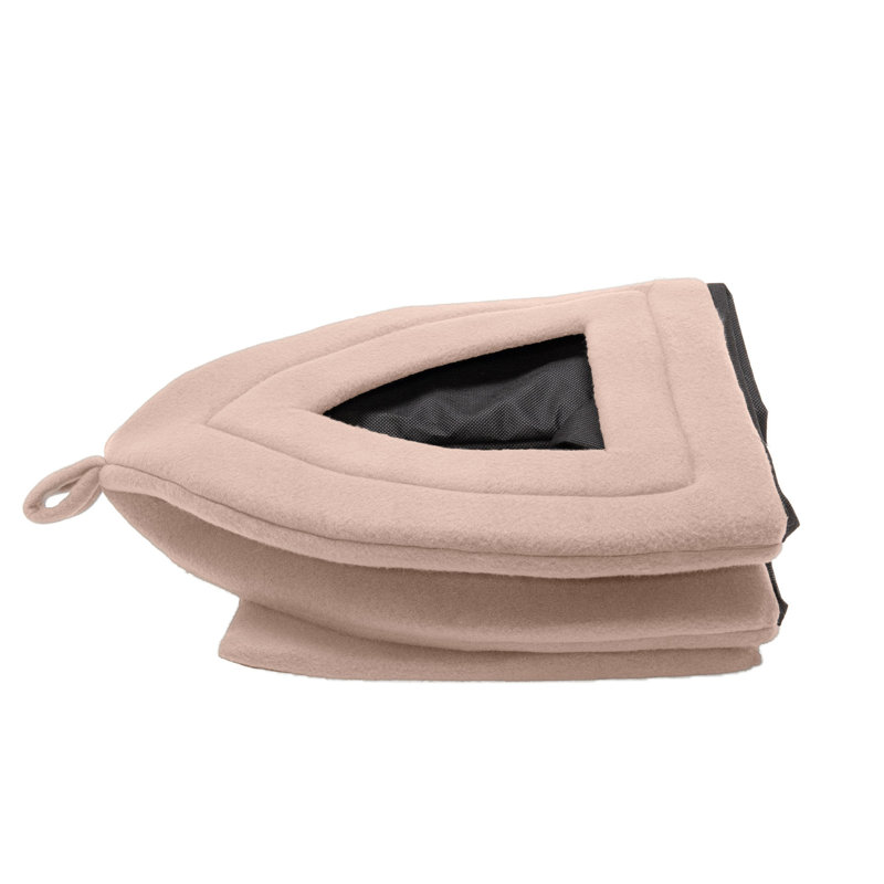 Fleece Nest Pet Bed, Beige Buff